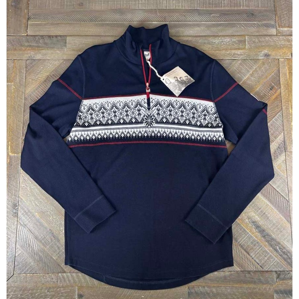 Dale of Norway Rondane Masculine Merino Wool Quarter Zip Sweater XL NWT